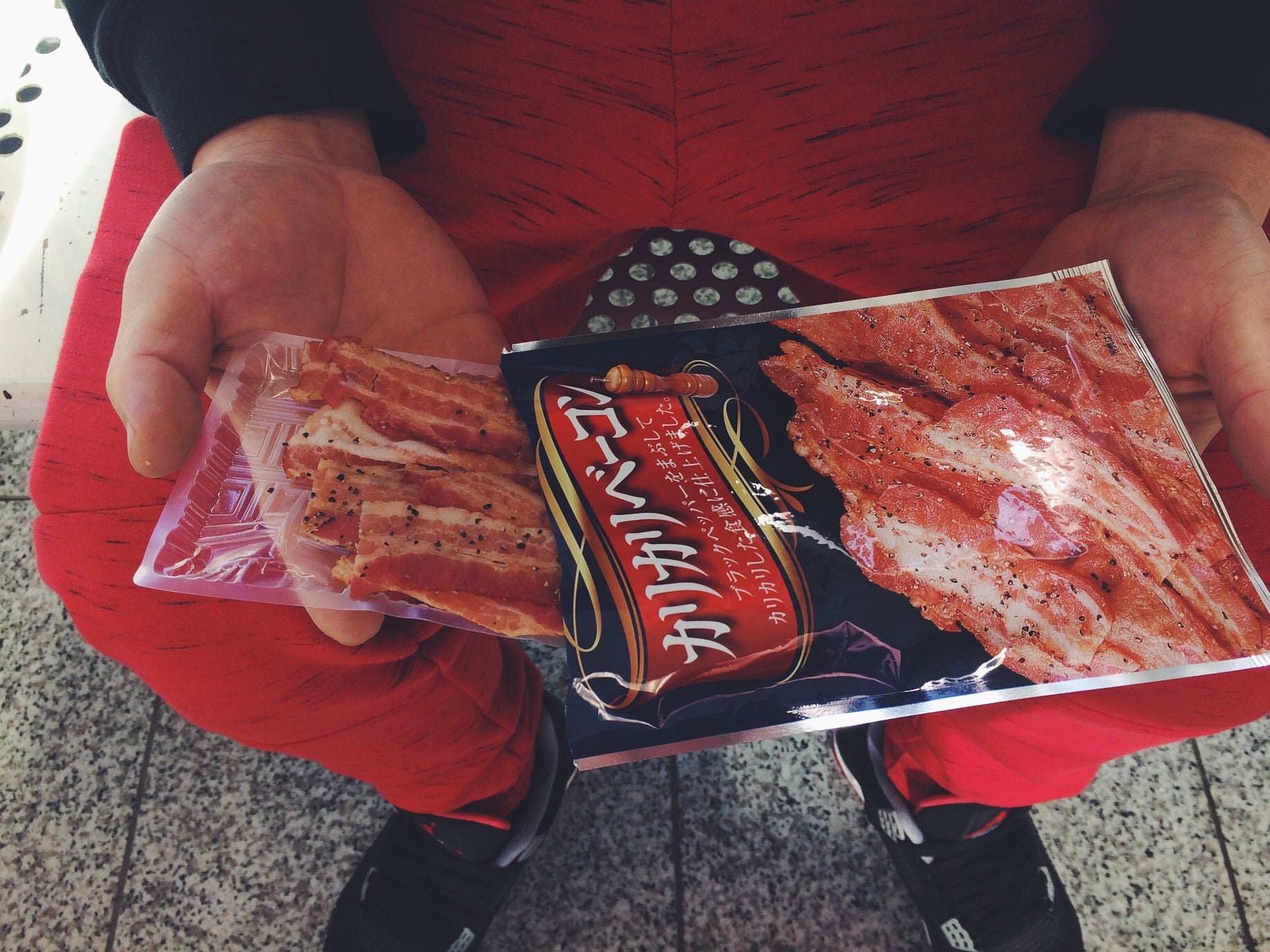 Robert is always buying bacon anything.