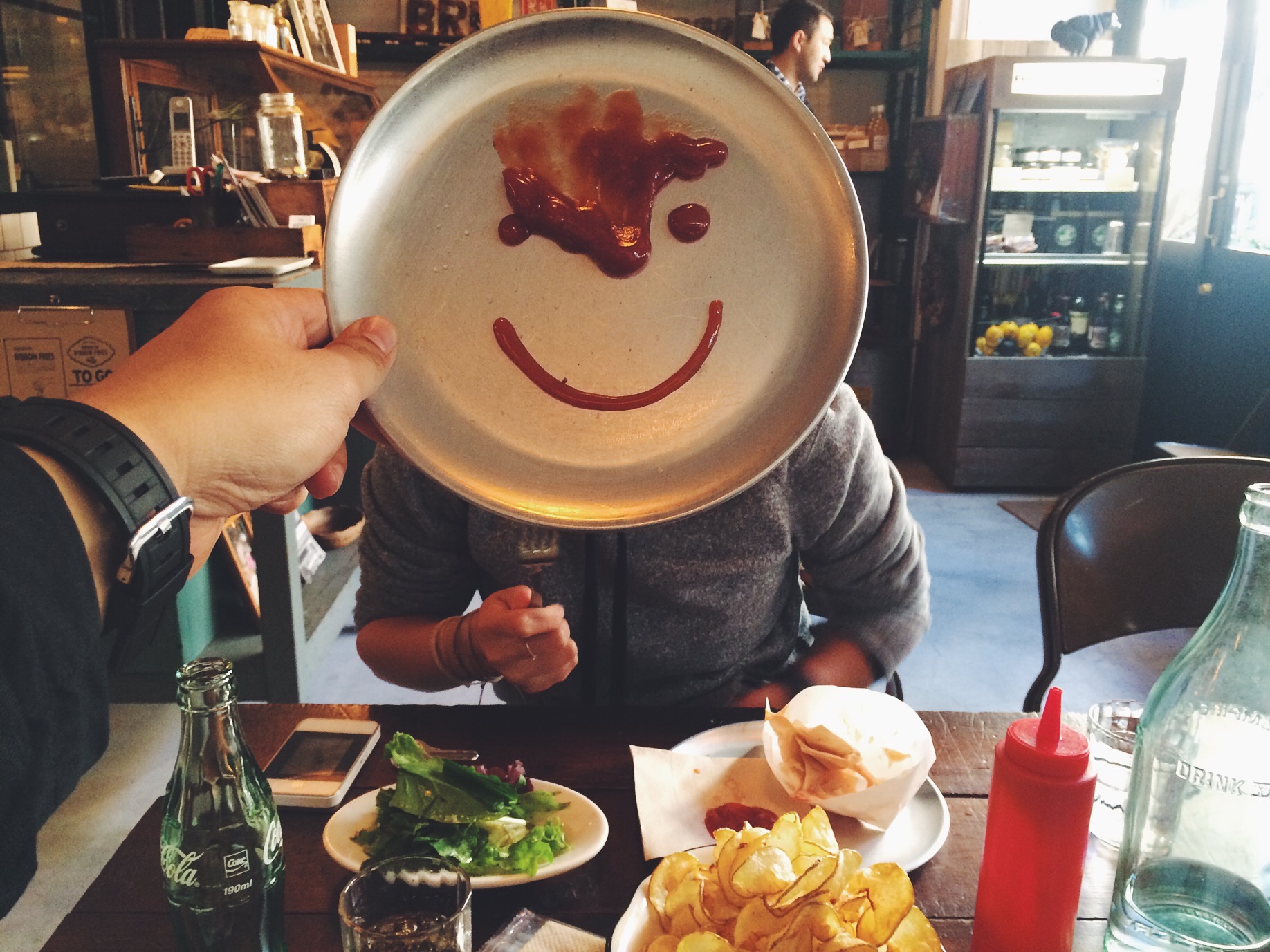 My ketchup happy face. 