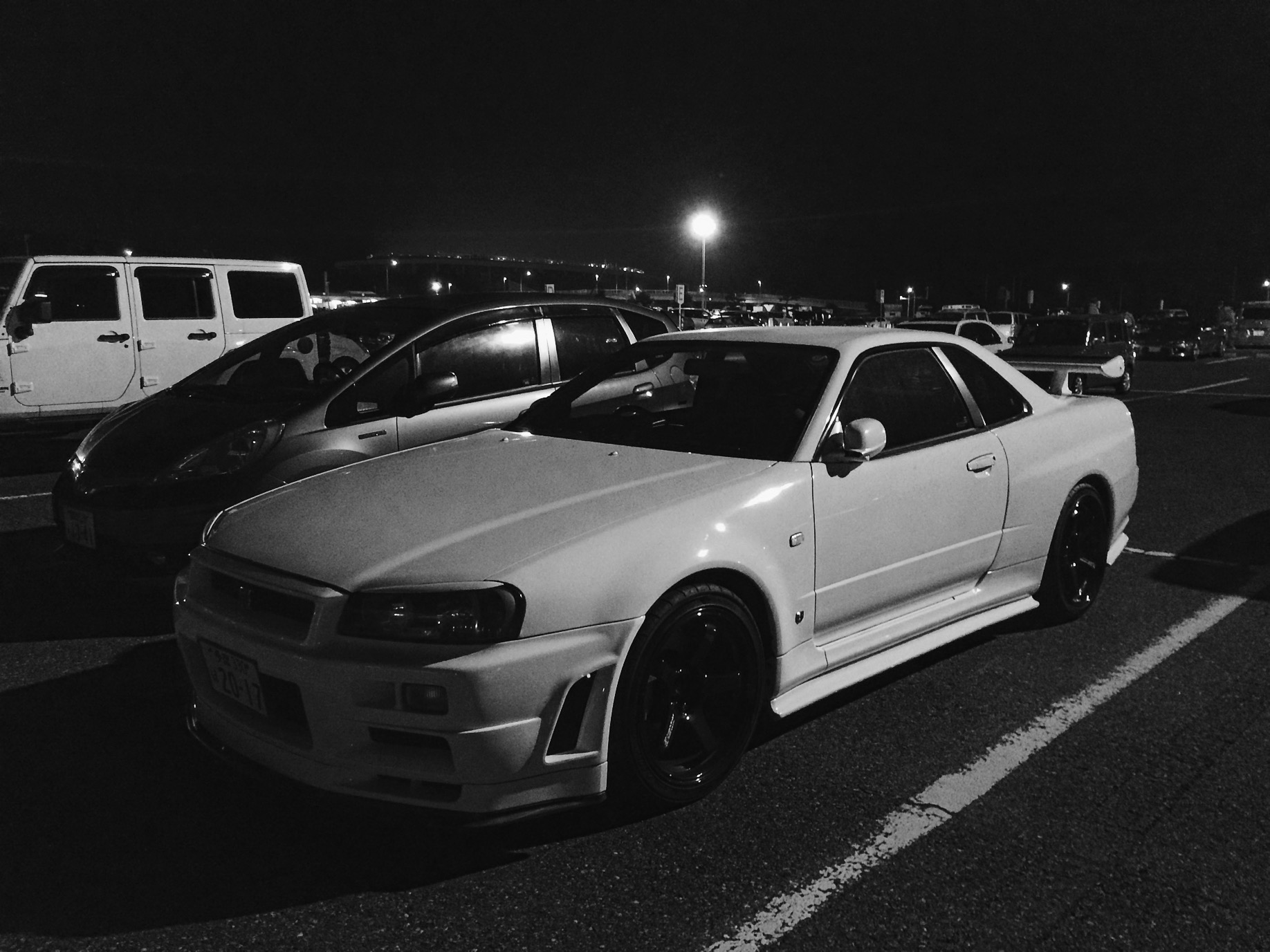The other king of all cars. Spotted in the parking lot of Tokyo Auto Salon. 