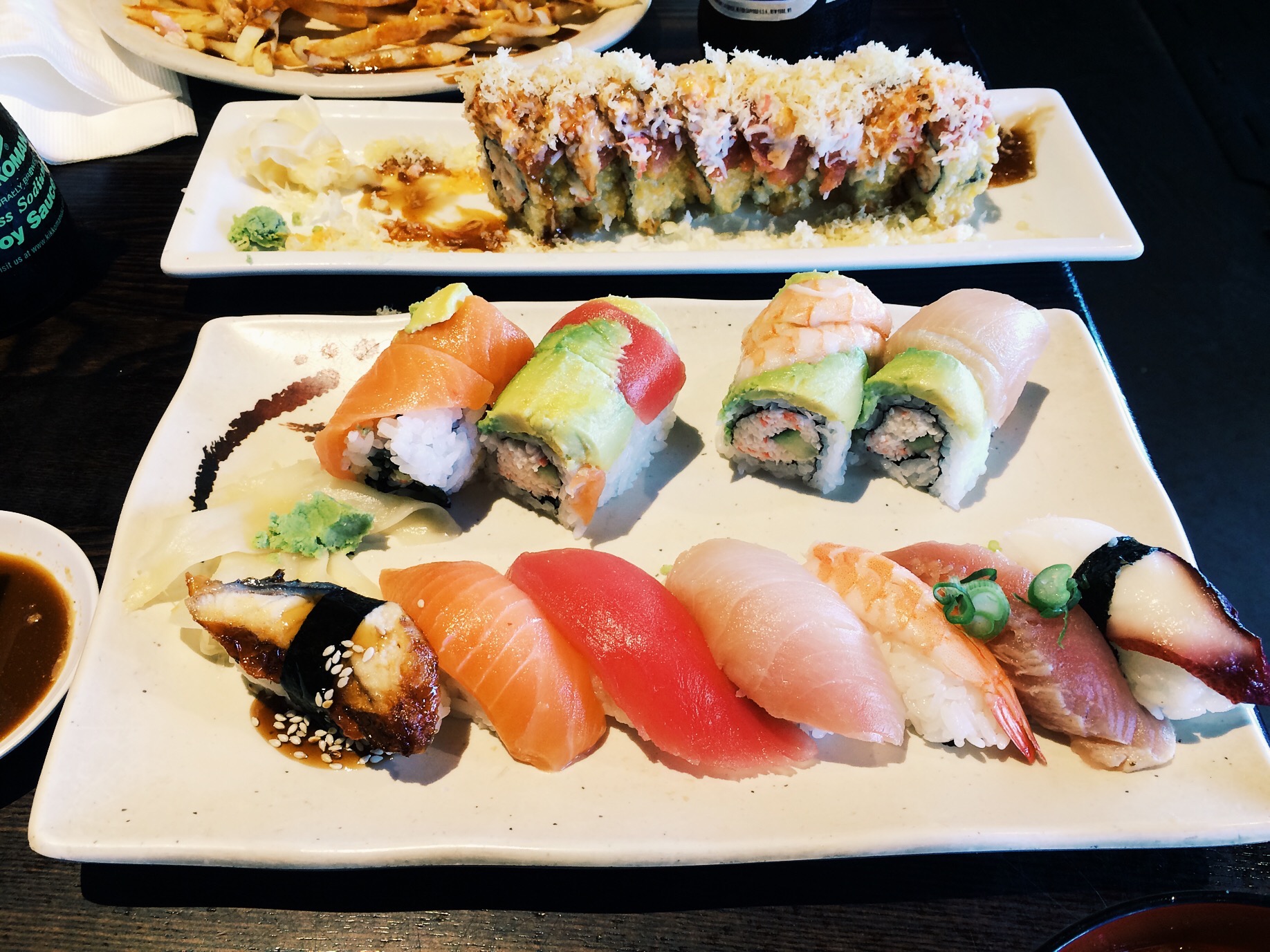 Let me be honest, Sushi Deli doesn't have the best sushi in town but it's really fun and really affordable. They do some some unique sushi rolls that is worth your time and money though.