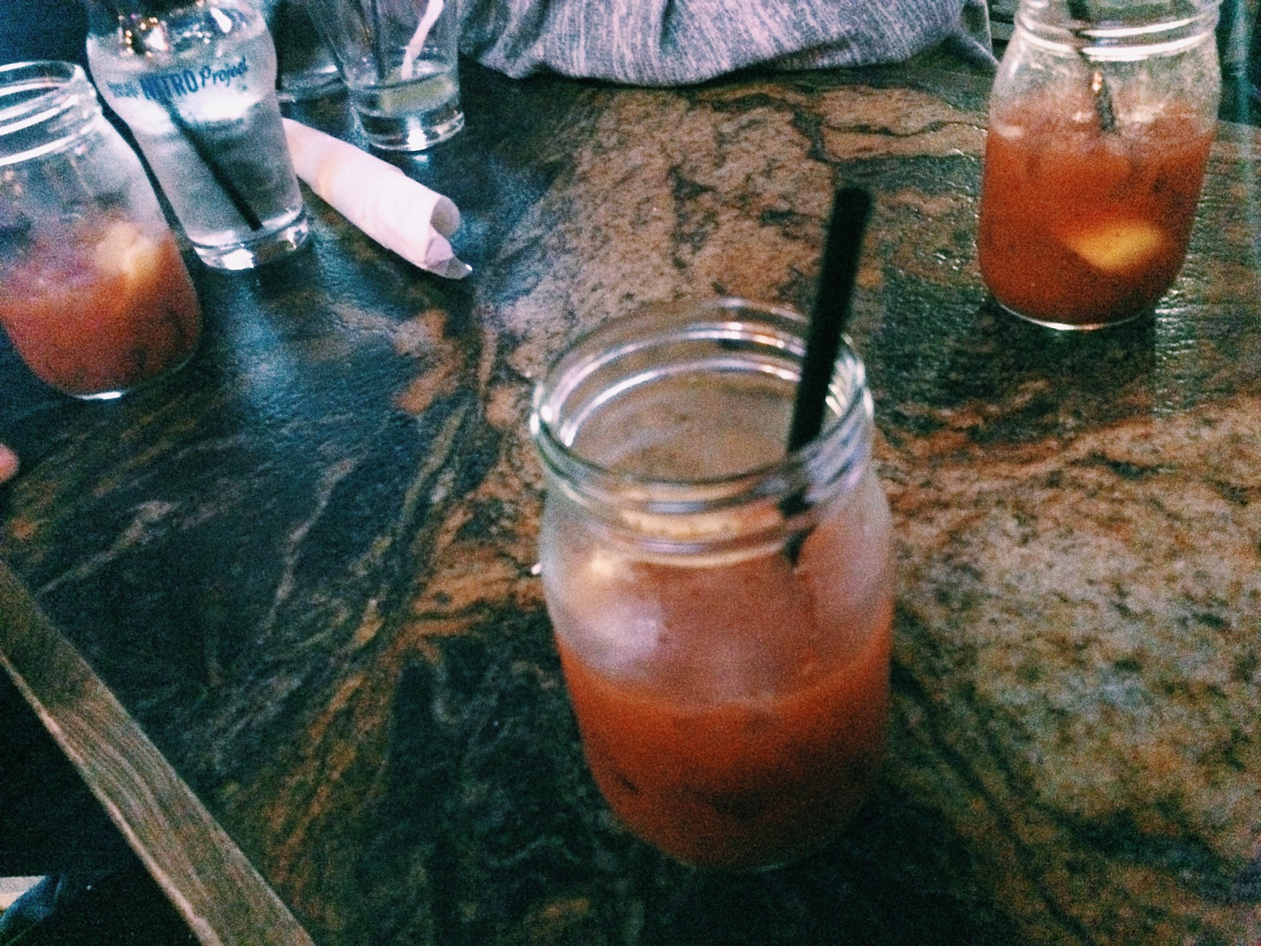 After a few rounds of beers we had a round of Bloody Marys. Shit was good though. 