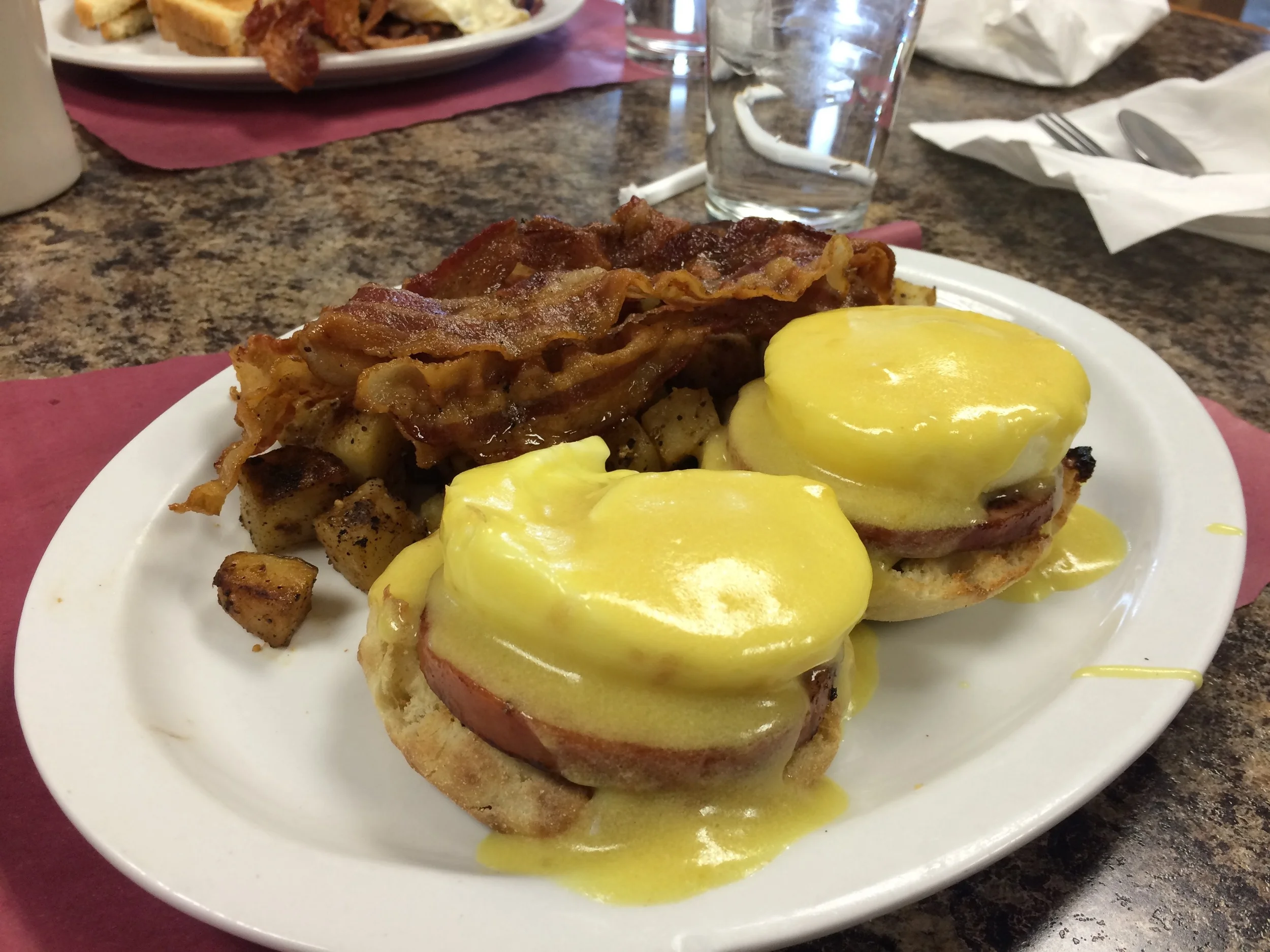 Breakfast at a near by diner. 