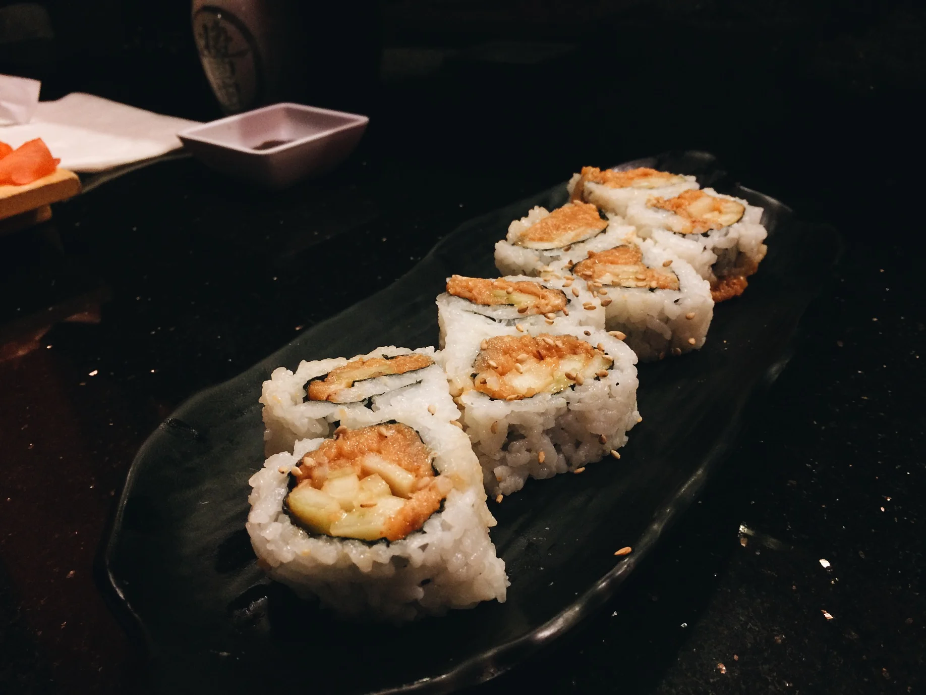 Boring ass Spicy Albacore my brother ordered. 