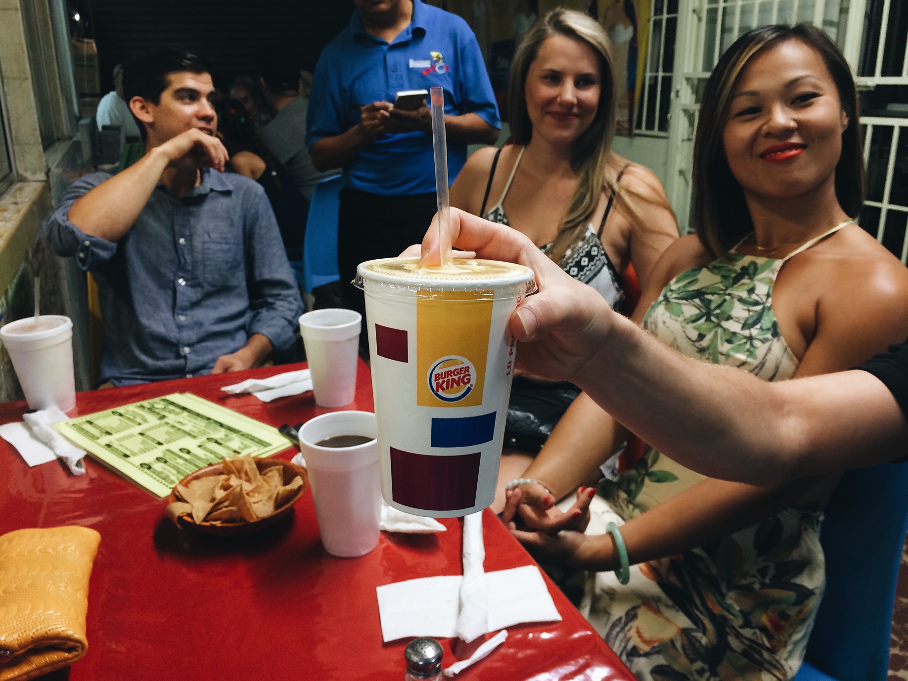 They got the Burger King cup haha. 