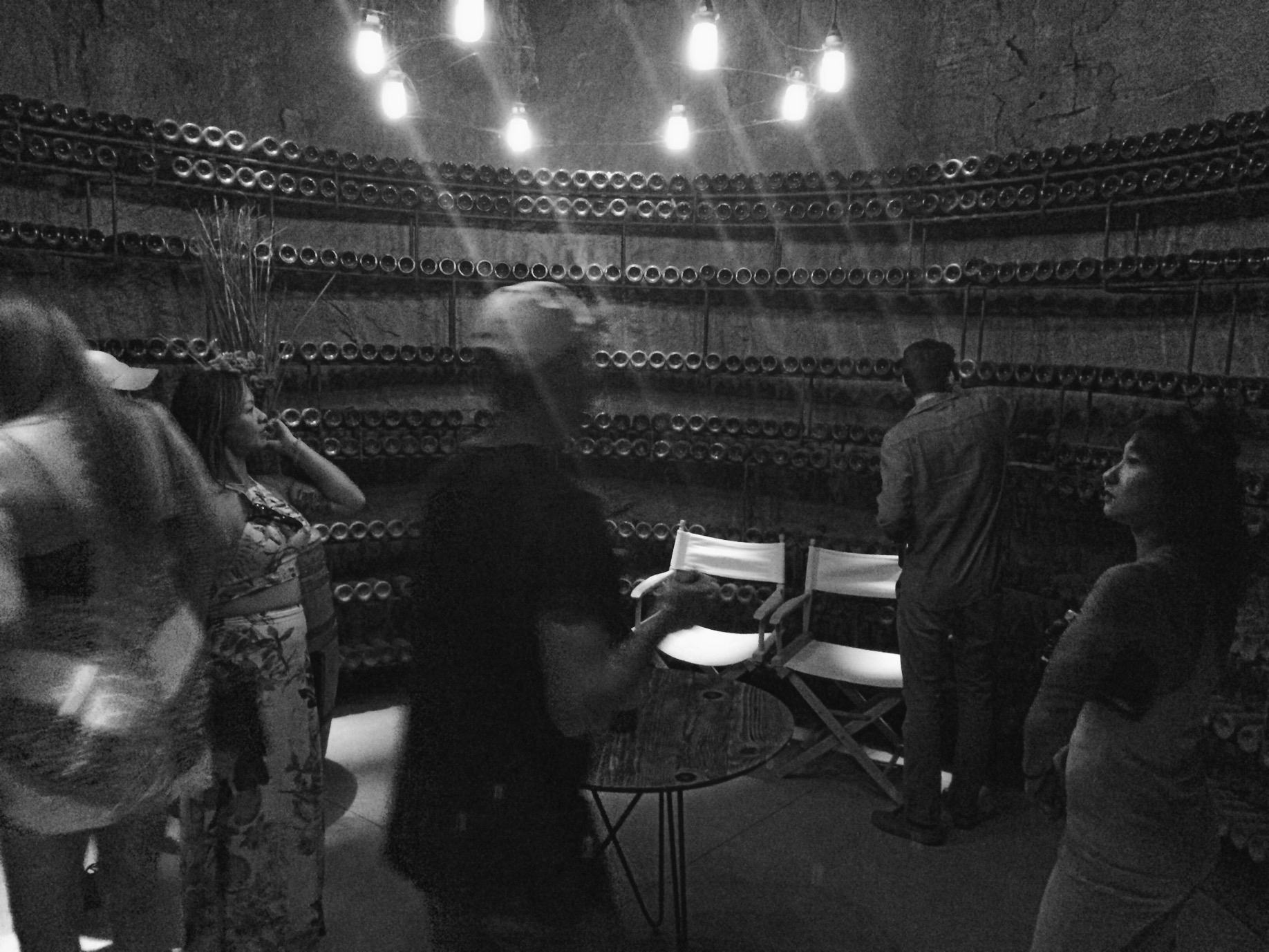 We gave ourselves a tour of the cellar. 