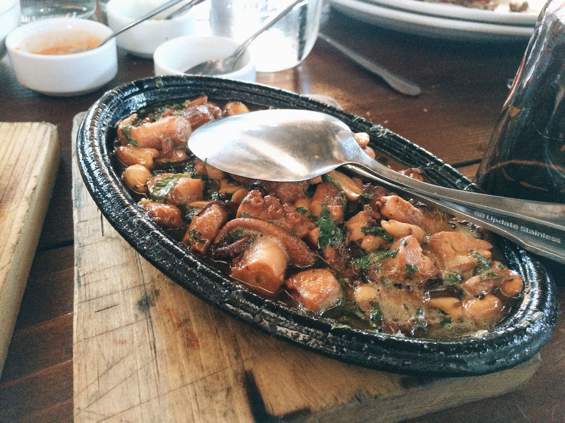 Octopus, this was very salty. 