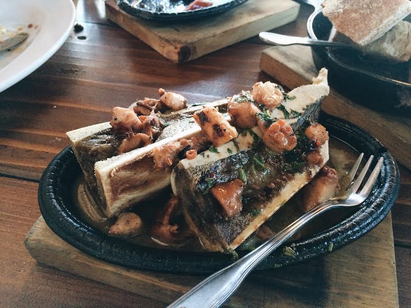 Octopus with Bone Marrow. 