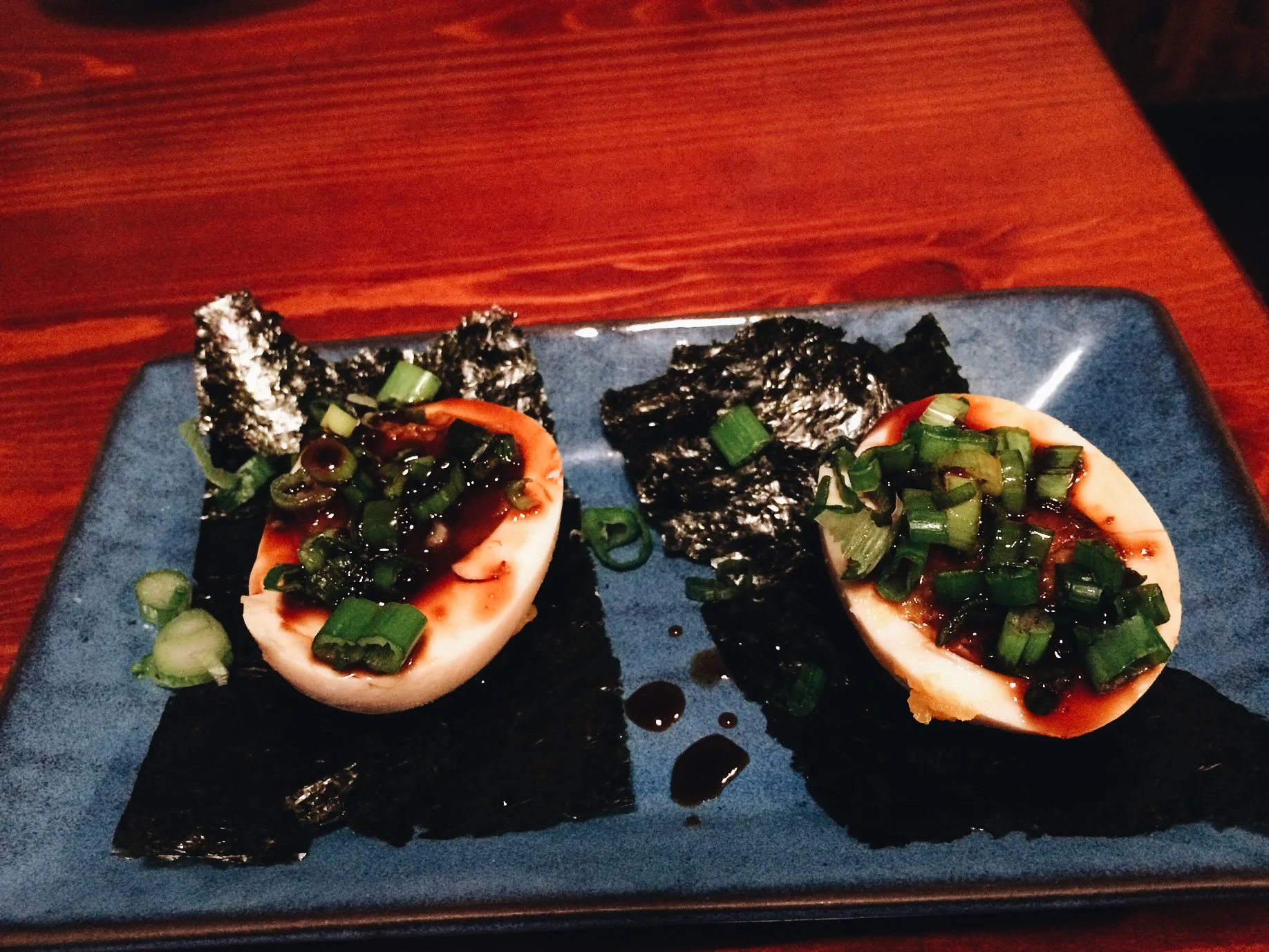 First up we ordered Seasoned Egg, salty but delicious. 