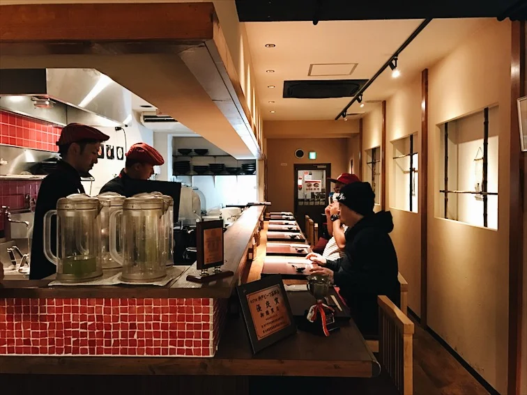 Inside the Kobe Beef Ramen joint. 