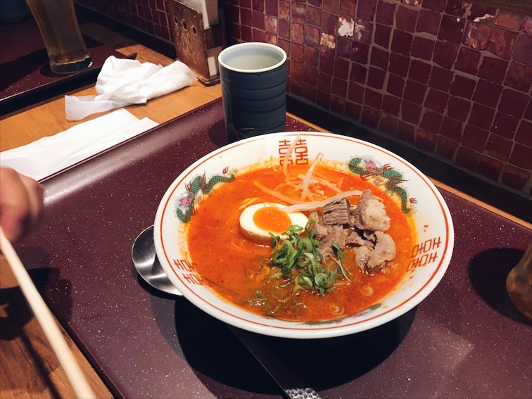 Their Spicy Miso amen was not so spicy, but it added flavor to it though. 