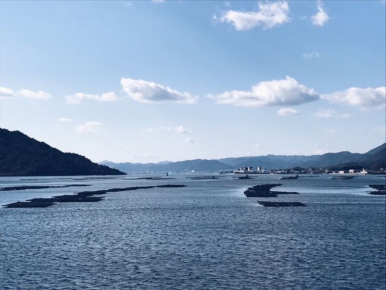 Oyster farms. 