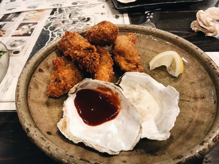 Deed fried oysters, pretty damn good too!