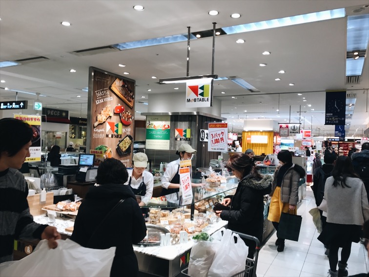 The food market. 