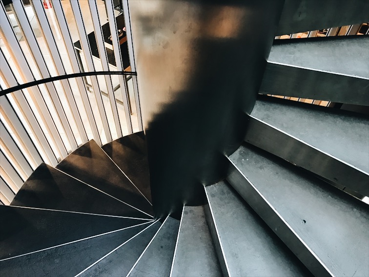 Taking pics of the stairs inside the Nike store, I'm still buying gifts for people. I don't think I bought anything for myself yet. 