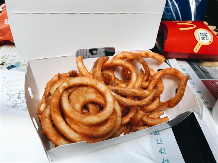 McDonald's Curly fries, woopty woo. 