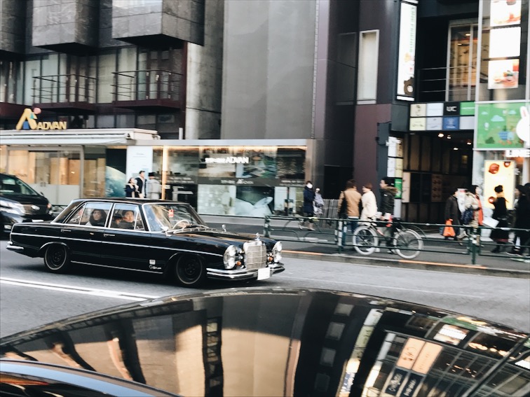 Spotted this car while waiting for Gina's friend to show up. She only took a million years. 