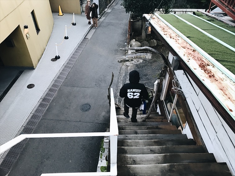 Hanuit in Japan, Robert always reppin the shit. 
