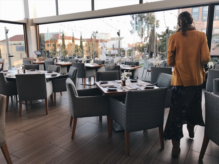 I made reservation for 5:30 PM. No one is in there, but for some reason they seated us outside. =/. We didn't stay outside of course, the sun was setting and it was getting a bit cold. I don't know how I feel about that B. 