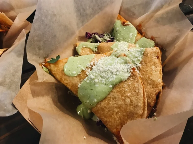 Empanadas, and yes they have veggie ones too. 
