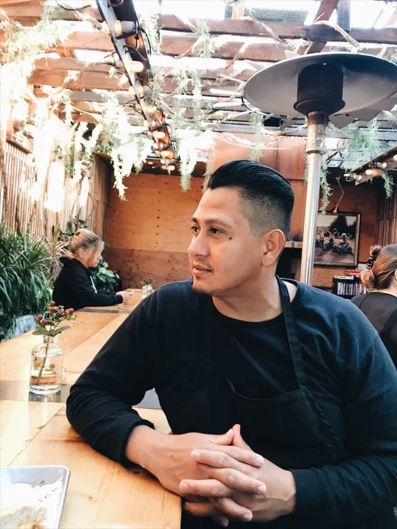 Chef Danny pretending to hang out with me just to hit on my girlfriend....hahaha just kidding. 