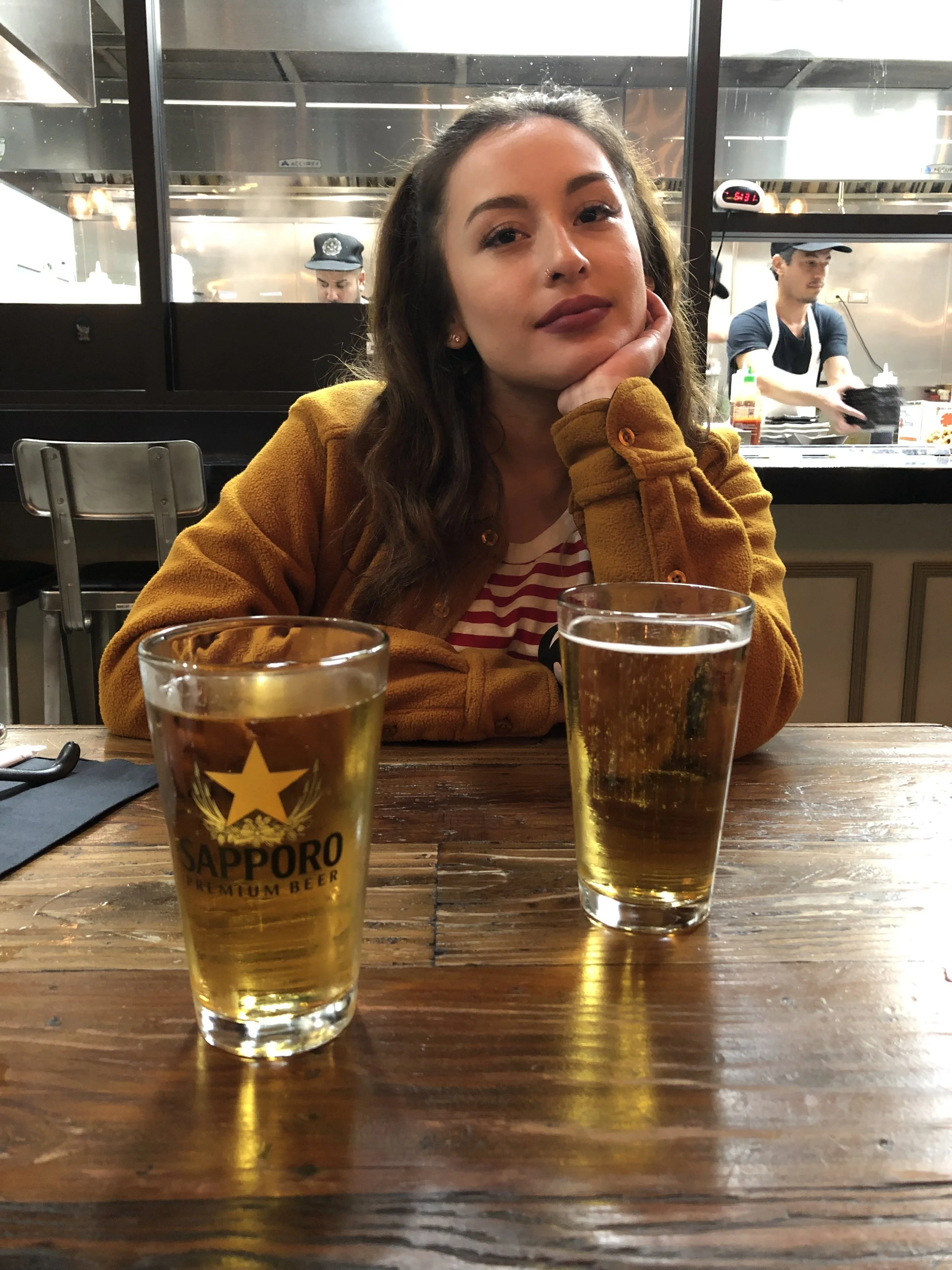 Here I am, back at Beshock with Erika.
