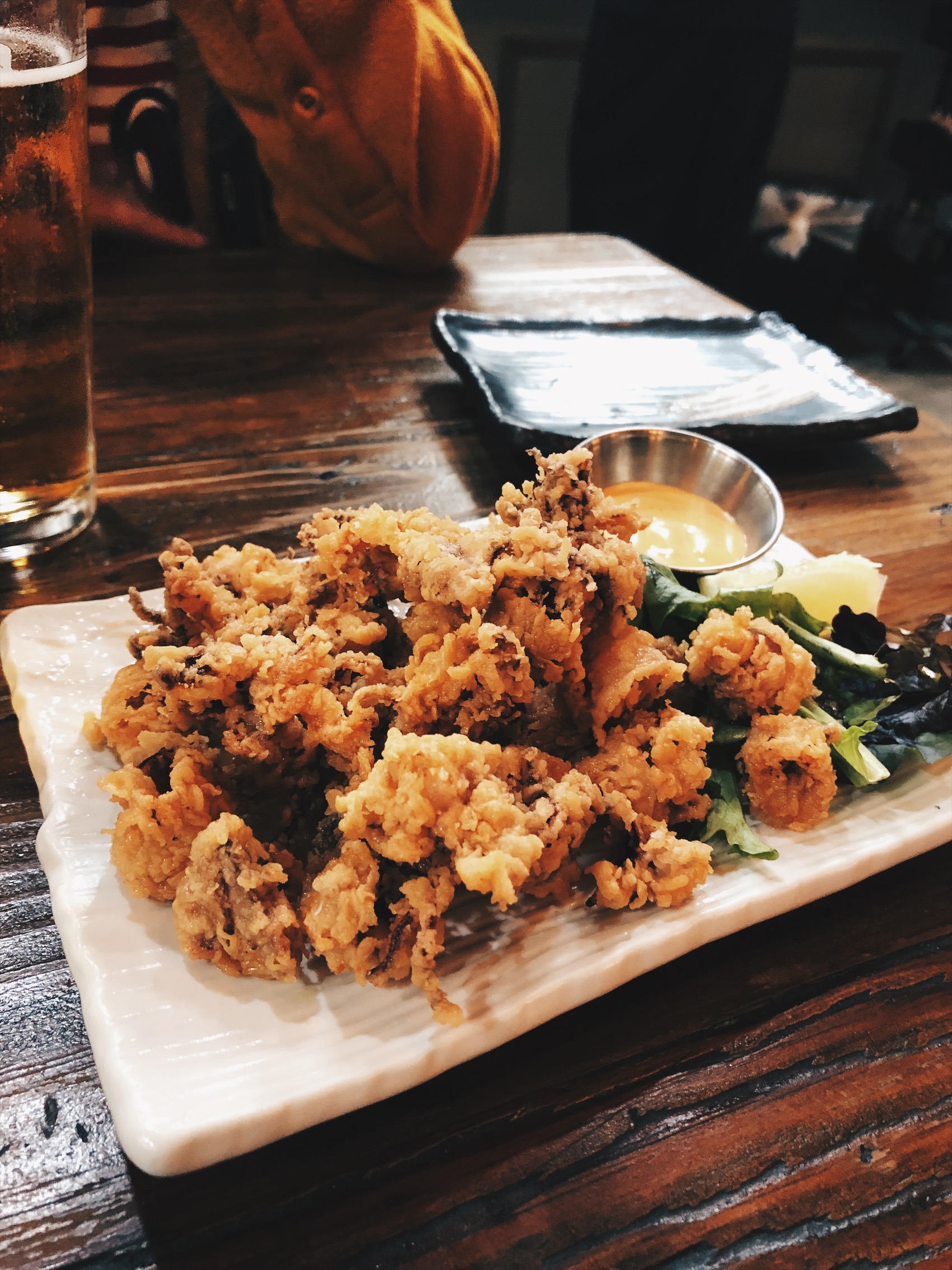 Fried calamari. Any place that serves great Calamari I’ll forever fucks with them.