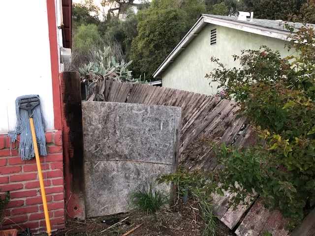 The gate is all fucked up too.