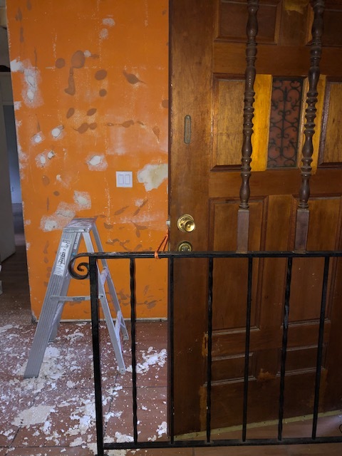 Before: Front entrance.