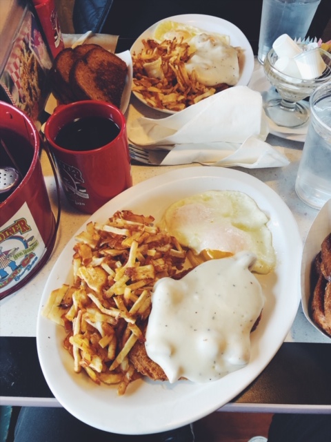 We both ordered the Chicken Fried Steak.