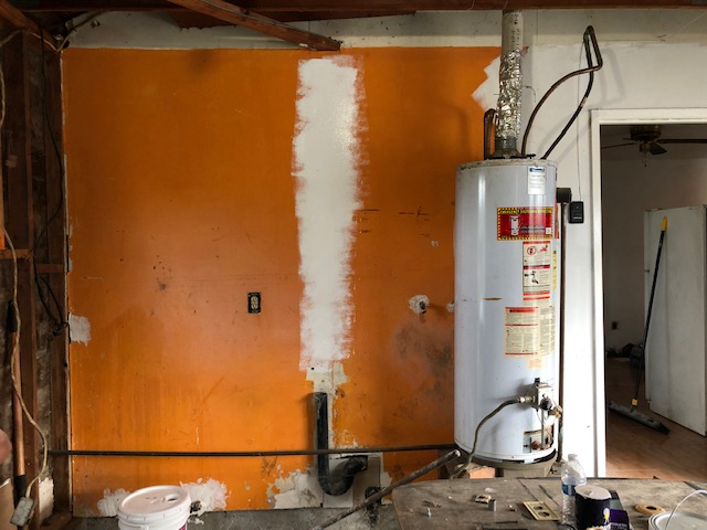 I got the chance to work on this portion of the garage too.