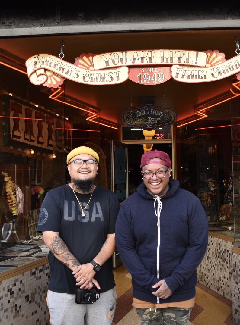 Oh! I randomly went to visit Bunz, my tattoo artist. And ended up getting a tattoo lol.