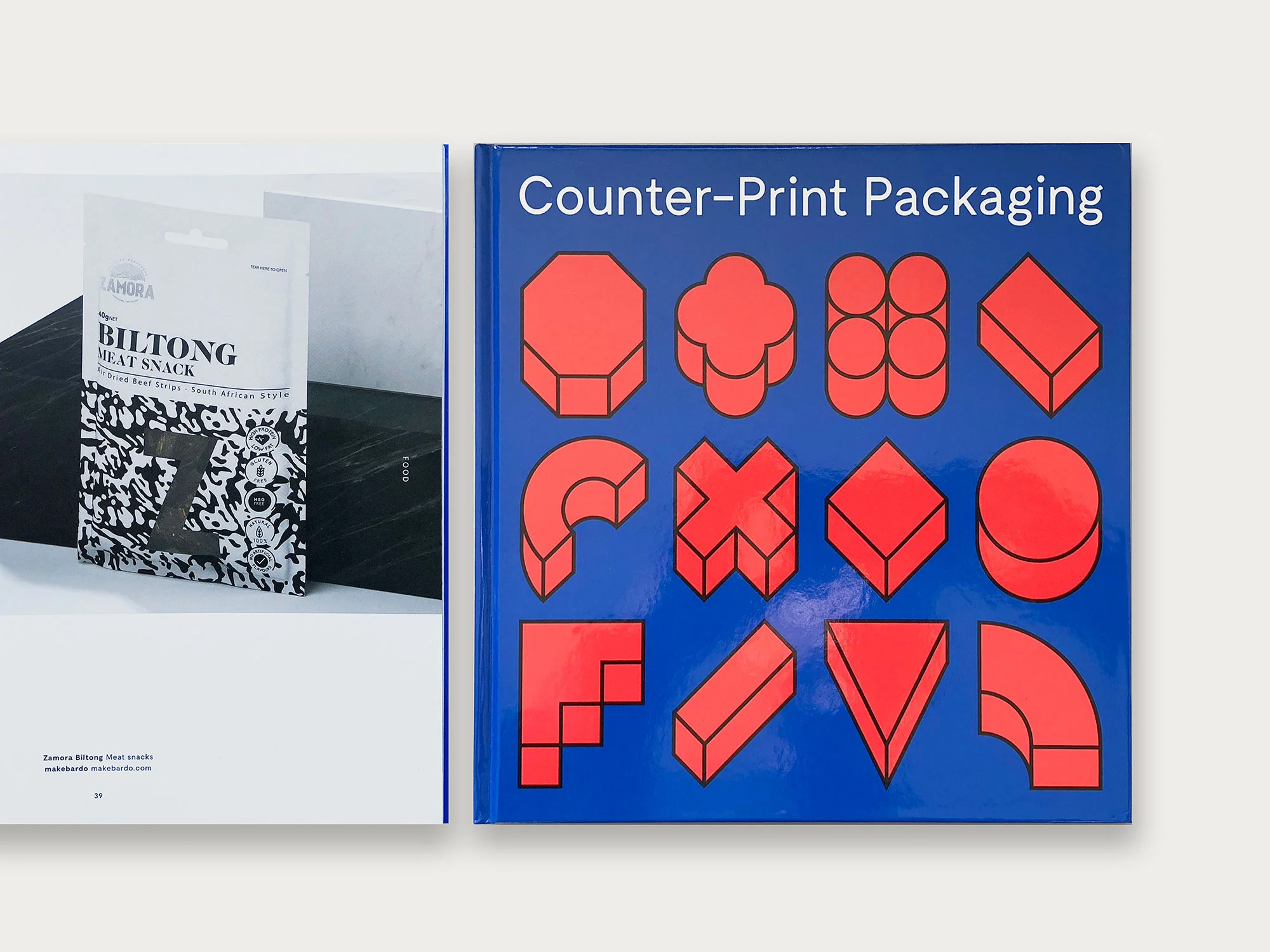 Book Counter-Print Packaging, MAKEBARDO