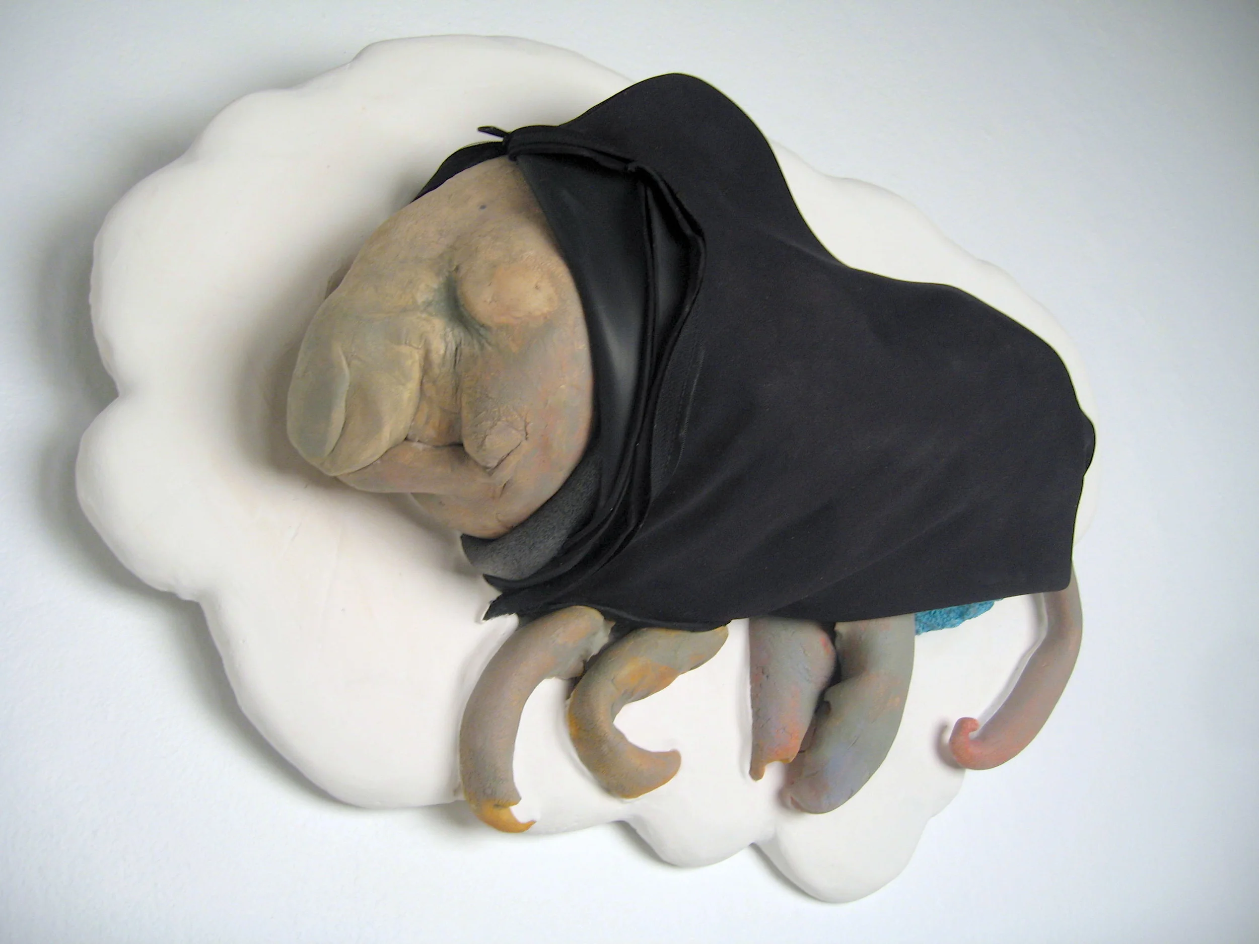   Mammal,  stoneware, plaster, neoprene, foam, paint, 3' x 2.5' x 1', 2007 