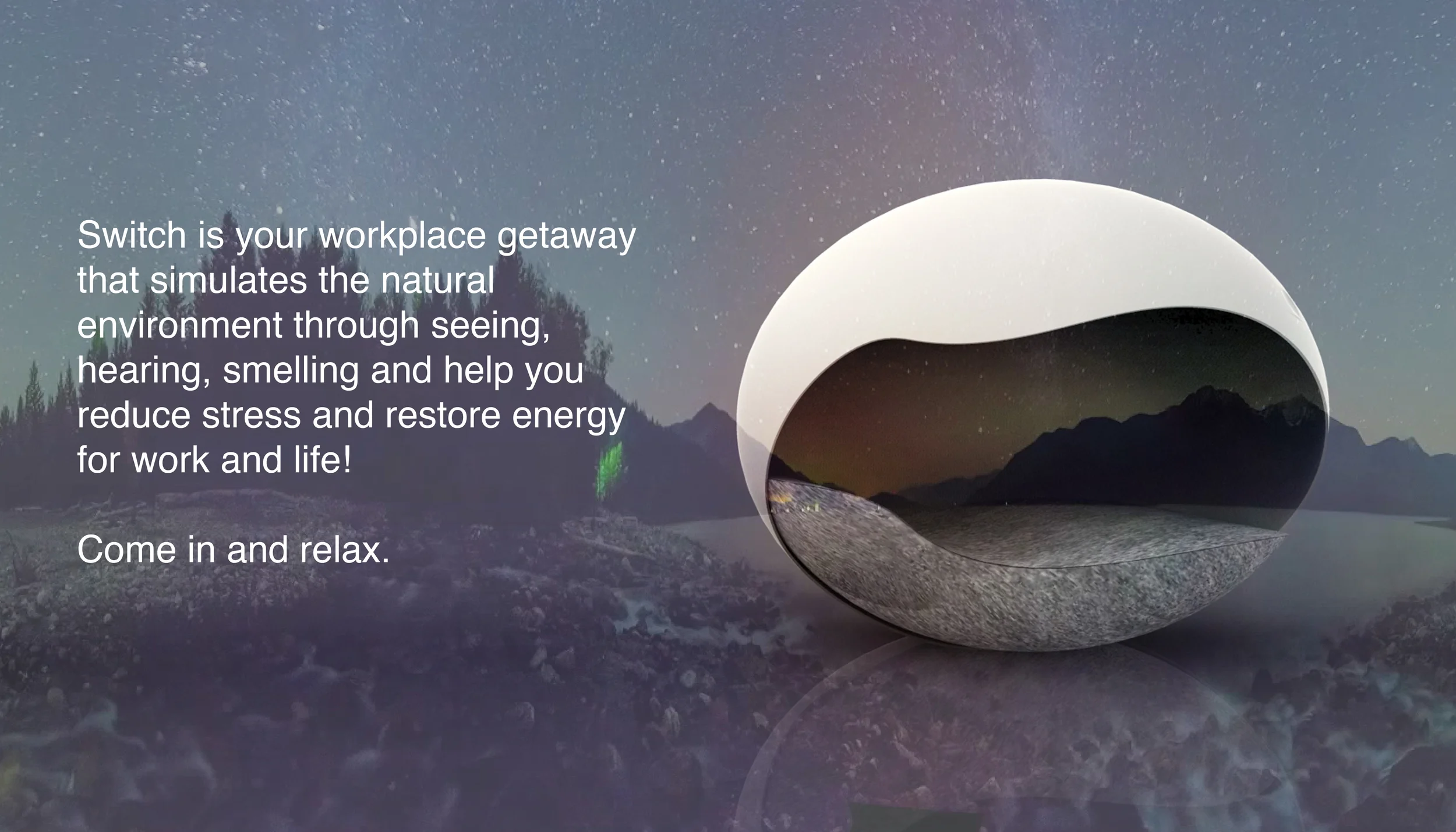 The original design statement of the product, but we changed the name to pause later. 