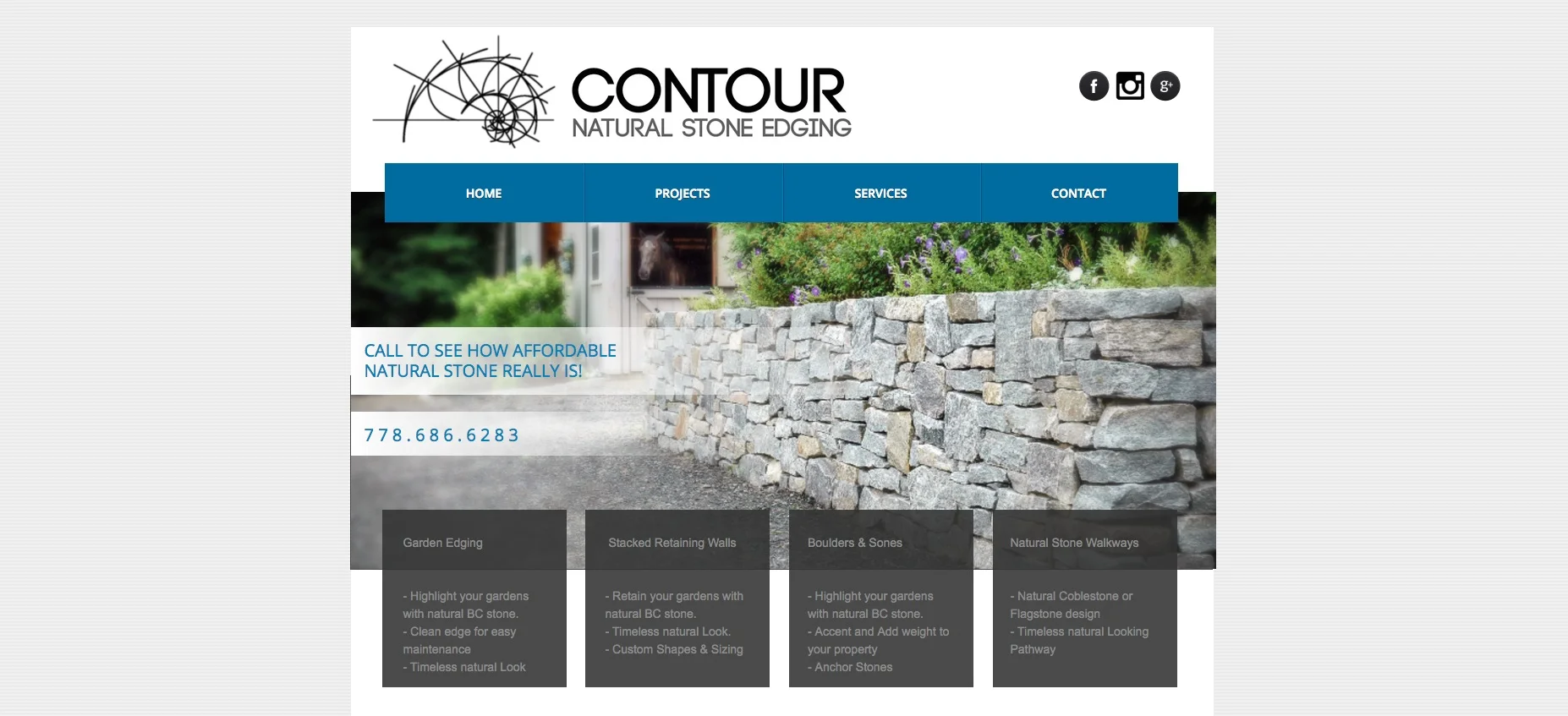 Former Contour Stone website