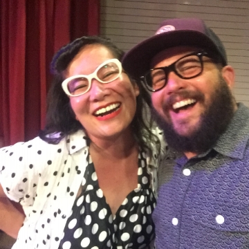 With writer Celeste Chan. Photo by Cooper Lee Bombardier