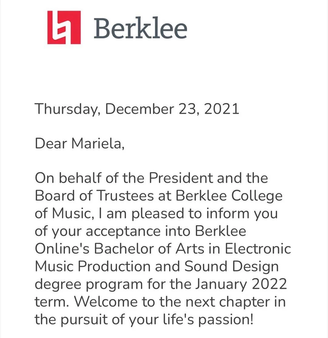 Here is a little update and a reason to why I haven&rsquo;t been posting lately. First of all I got accepted to Berklee College of Music! A elite and premier college for the performing arts and music! I&rsquo;ll be getting my BA in Electronic Music P