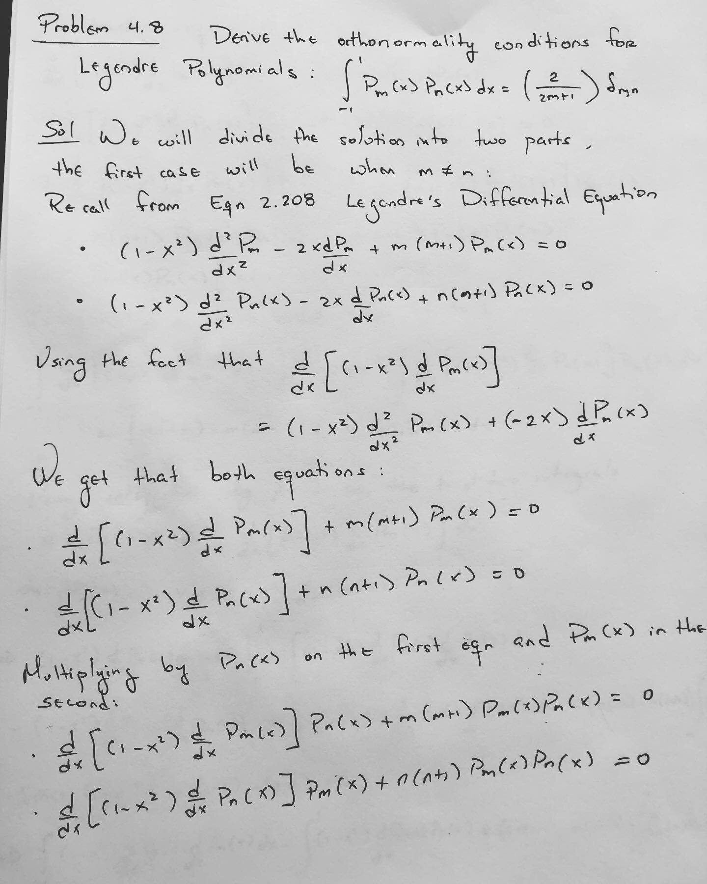 Confront your fears face on, and you will soon realized they were just a lie.

Problem 4.8 from Introduction to Quantum Mechanics by David Griffiths &amp; Darrell Schroeter.
#quantum #quantumphysics #physics #mathematics #mathematician #puertorico🇵?