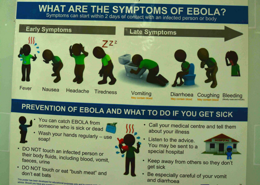 One of Many Ebola Information Posters Around Lagos. Photo Credit: Sulzhan Bali, PhD