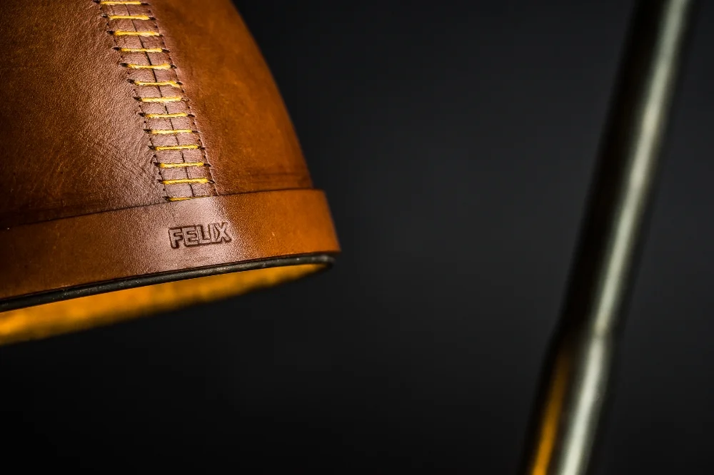 leather desk lamp