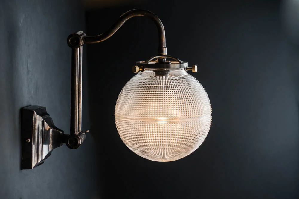 adjustable bronze and holophane globe wall light 01.jpg