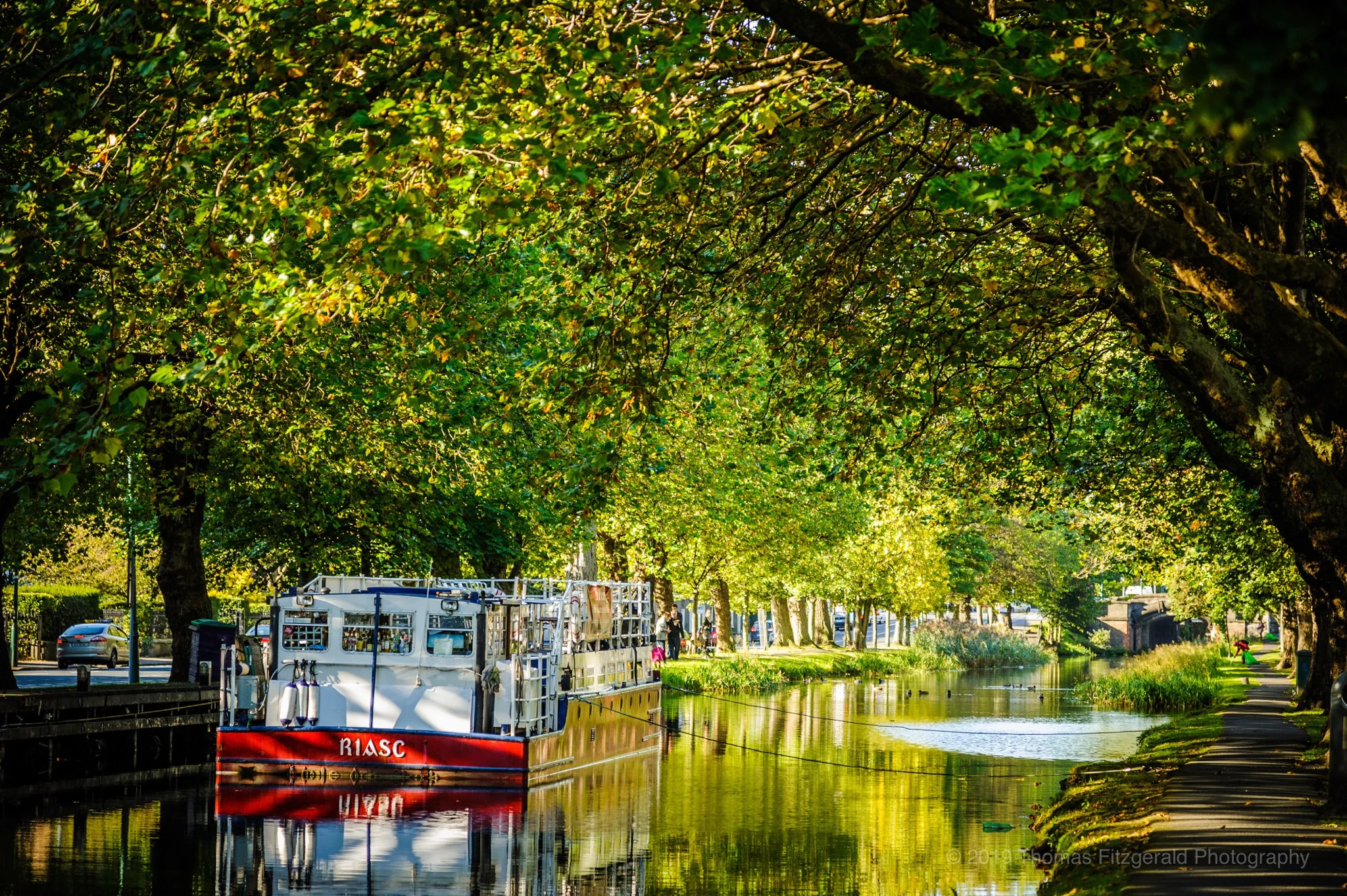 Moored Barge on the Canal