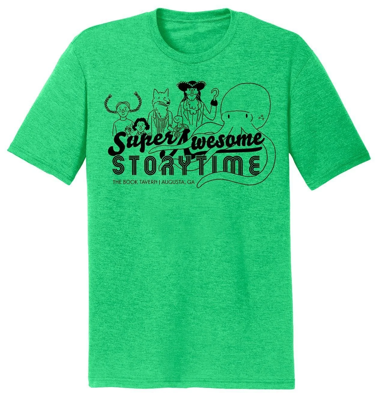 I did an illustration/design for a tee to support @booktavern and the Super Awesome Storytime I&rsquo;ve been doing every Friday. Definitely a fun tee with 6 literary references. Can you guess all of them? Go to book tavern.com and click on Super Awe