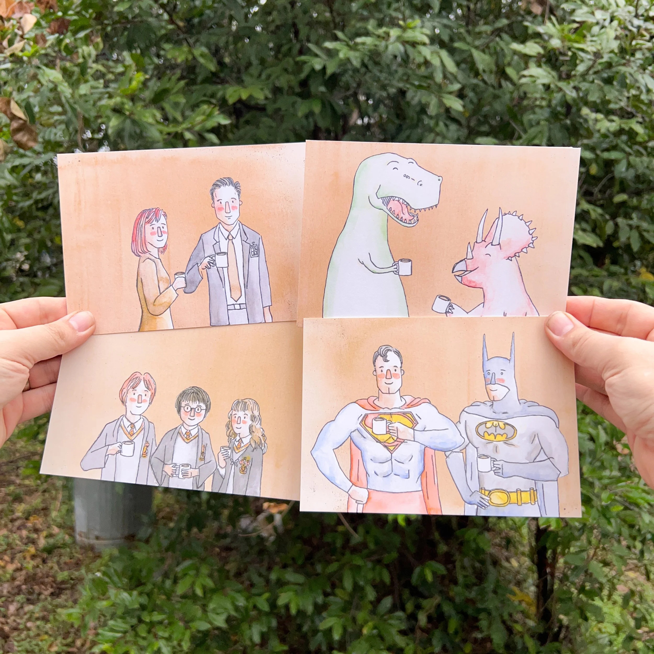 All Four Coffee Break Art Prints