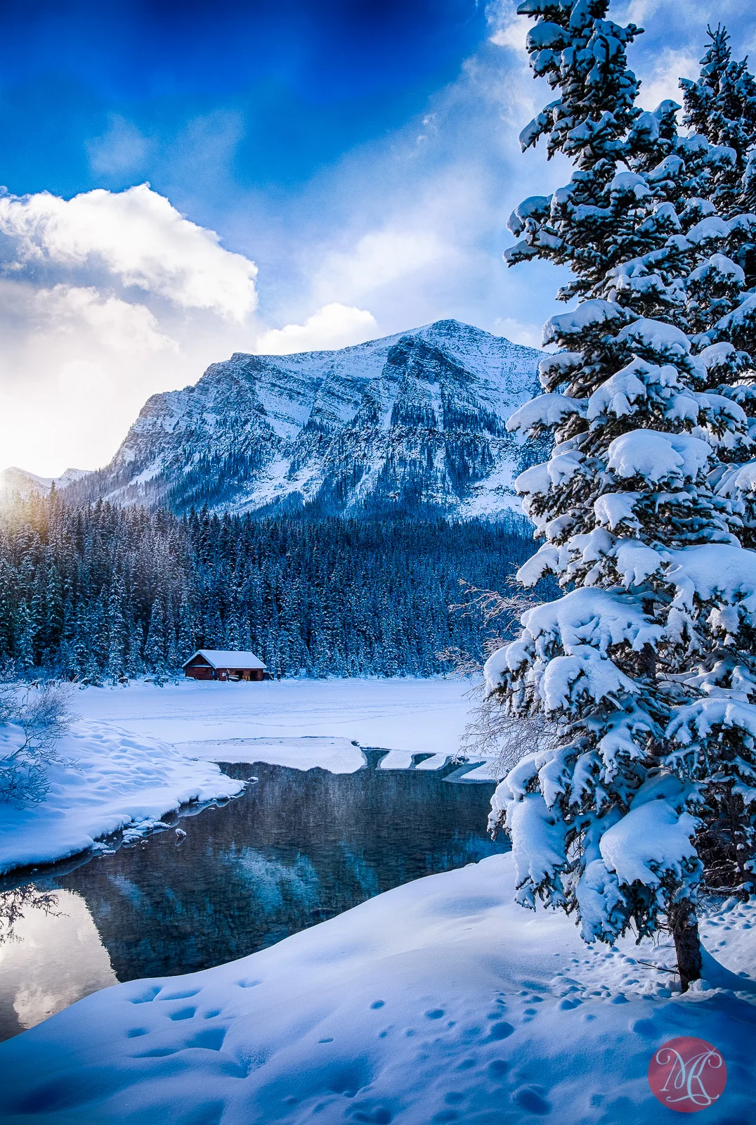 banff,rockies,winter,sunrise 01