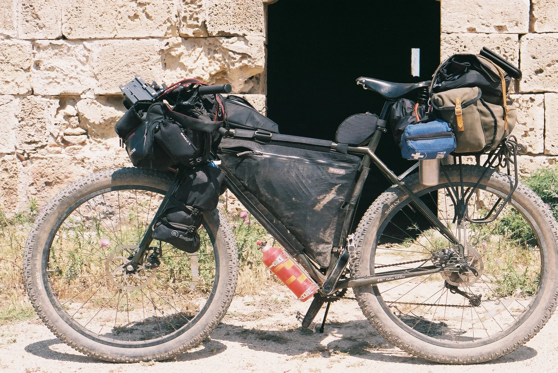 surly, surly bikes, surly ear, ear, bike packing, bikepacking blog, jack macgowan, bicycle touring apocalypse, bicycle touring, 35mm, canon, canon ae1, ae1 film camera, kneads, carradice, wildcat gear, adventure cycling, north cyprus, berghaus, tran…