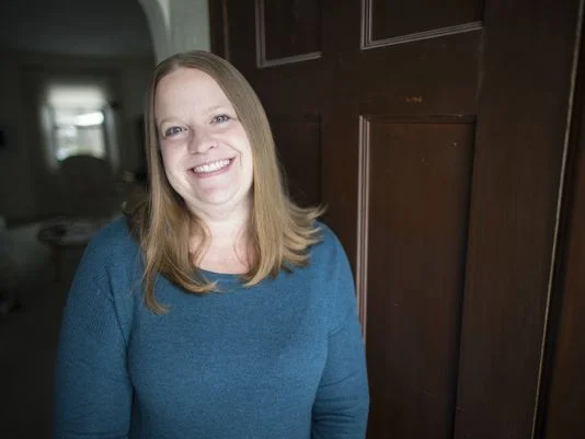 Billie Mays, organizer of local Cincinnati Women's March, poses at a friend's home in Cincinnati on Friday, Jan. 6, 2017. The local march, one of about 200 in cities across the nation, has collected more than 650 RSVPs and many more expressing interest via Facebook.(Photo: Sam Greene/The Enquirer)