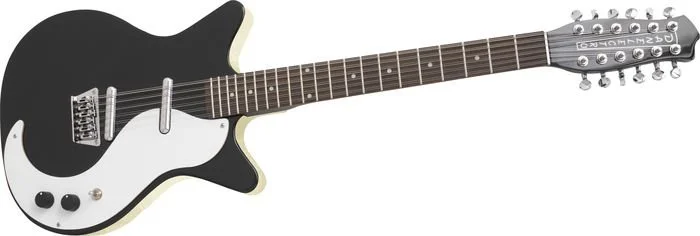 Danelectro 12SDC 12-String Electric Guitar Black — Guitar Bar