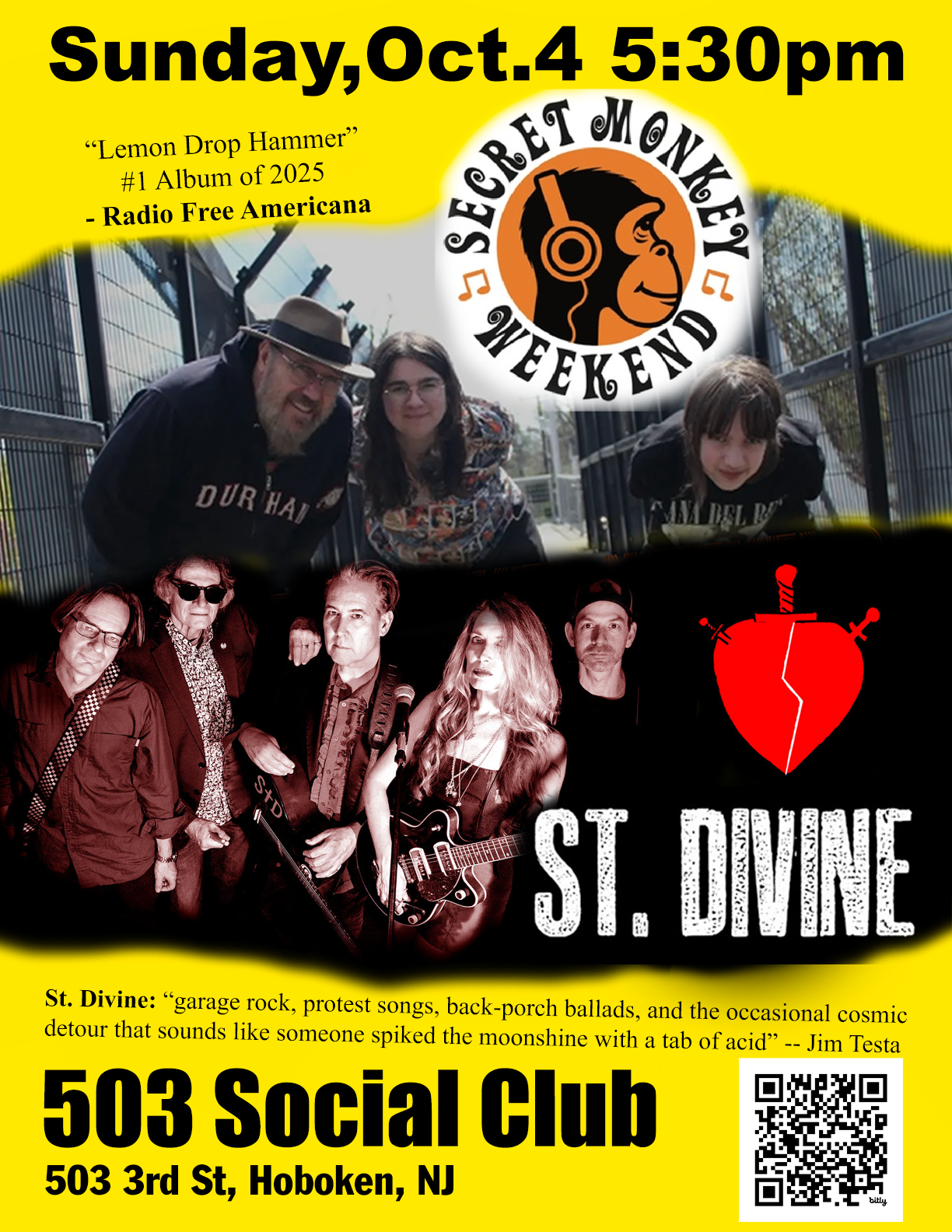 St. DIVINE &amp; SECRET MONKEY WEEKEND @ 503 Social Club
