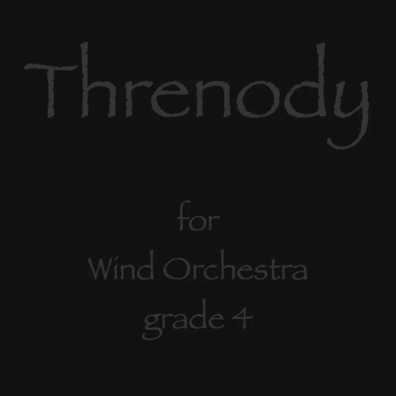 Threnody score and parts